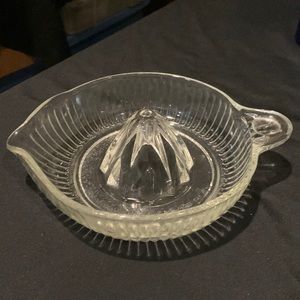 Vintage Glass Juicer Unmarked